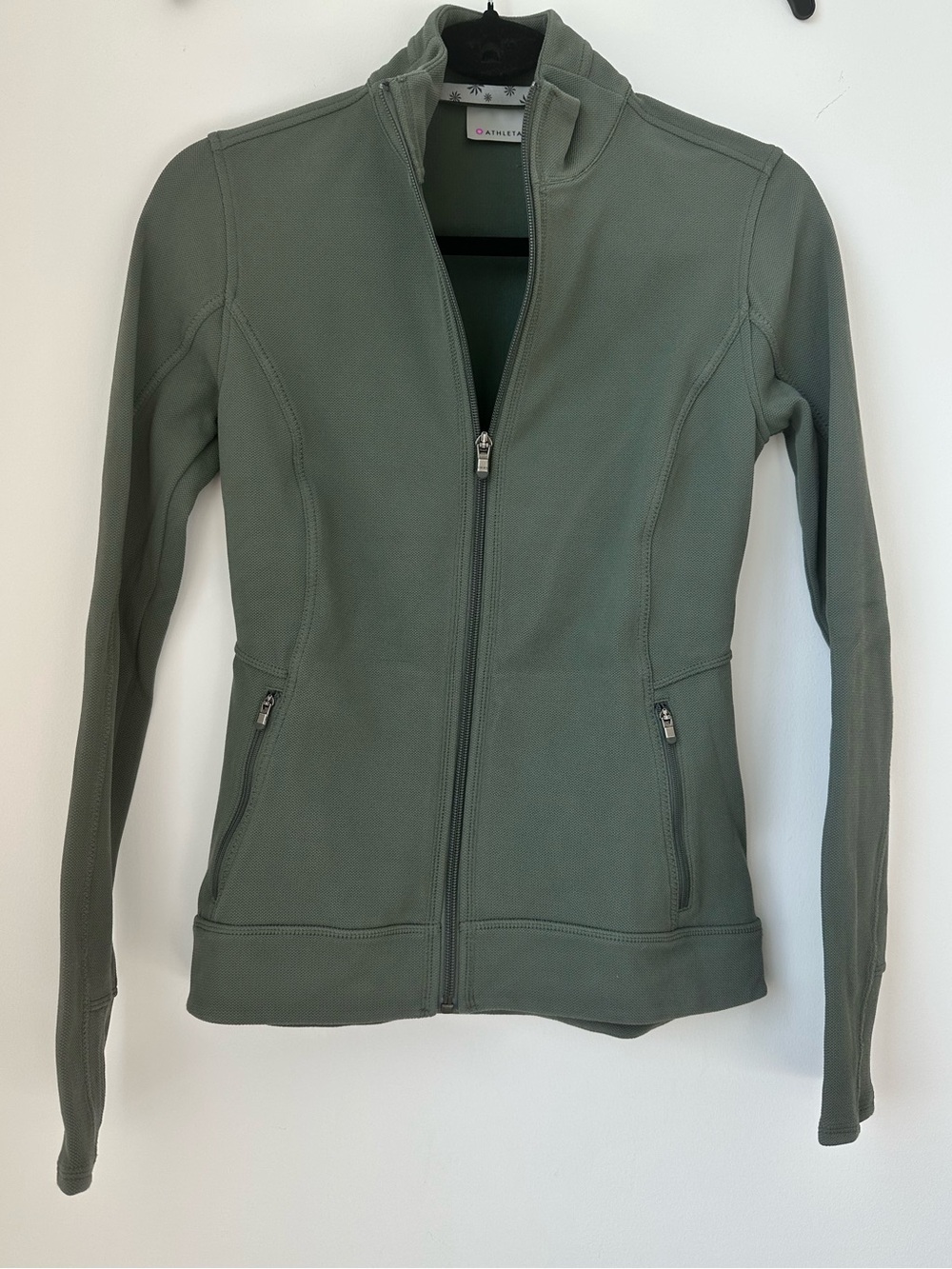 Athleta Women's Sage Green Full-Zip Performance Jacket